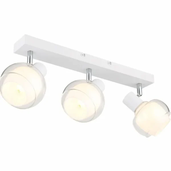 Luminaires Globo Lighting Plafonnier Globo TOKKI Blanc, 3 lumières* Lampes En Verre