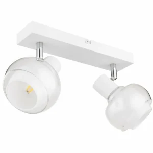 Luminaires Globo Lighting Plafonnier Globo TOKKI Blanc, 2 lumières* Lampes En Verre