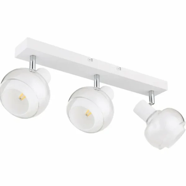 Luminaires Globo Lighting Plafonnier Globo TOKKI Blanc, 3 lumières* Lampes En Verre