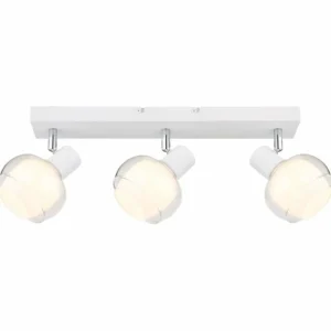 Luminaires Globo Lighting Plafonnier Globo TOKKI Blanc, 3 lumières* Lampes En Verre