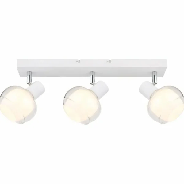 Luminaires Globo Lighting Plafonnier Globo TOKKI Blanc, 3 lumières* Lampes En Verre
