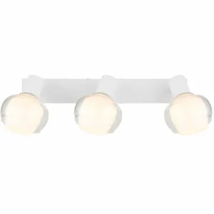 Luminaires Globo Lighting Plafonnier Globo TOKKI Blanc, 3 lumières* Lampes En Verre