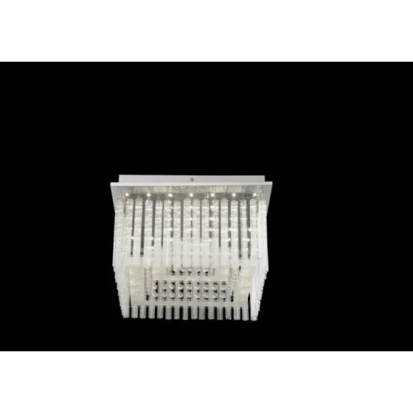 Luminaires Globo Lighting Plafonnier Globo Vince LED Chrome, 1 lumière* Lampes En Verre
