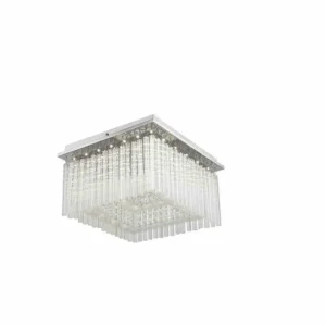 Luminaires Globo Lighting Plafonnier Globo Vince LED Chrome, 1 lumière* Lampes En Verre