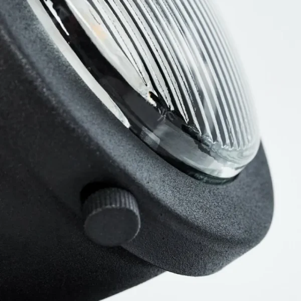 hofstein Plafonnier Glostrup Noir, 2 lumières* Lampes En Verre