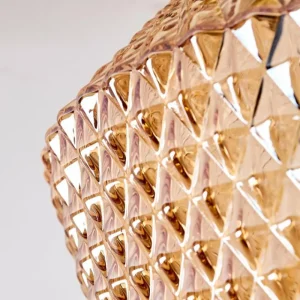 hofstein Plafonnier Gombua Laiton, 1 lumière* Lampes En Verre