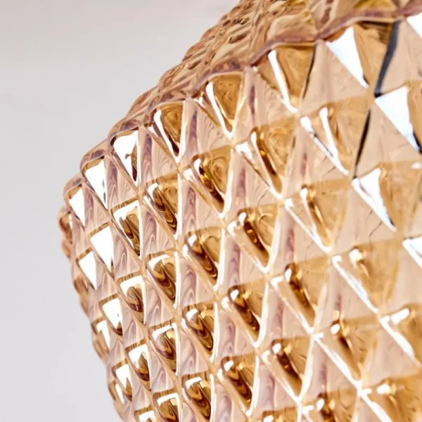 hofstein Plafonnier Gombua Laiton, 1 lumière* Lampes En Verre