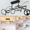 hofstein Plafonnier Gora LED Noir, 3 lumières* Lampes Modernes