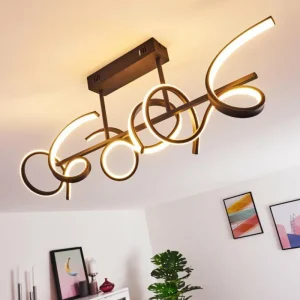 hofstein Plafonnier Gora LED Noir, 3 lumières* Lampes Modernes