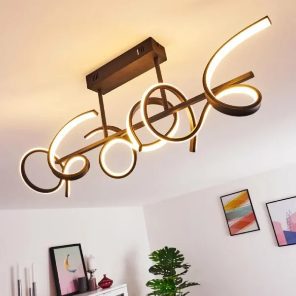 hofstein Plafonnier Gora LED Noir, 3 lumières* Lampes Modernes