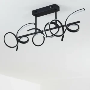 hofstein Plafonnier Gora LED Noir, 3 lumières* Lampes Modernes