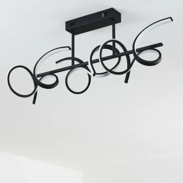hofstein Plafonnier Gora LED Noir, 3 lumières* Lampes Modernes