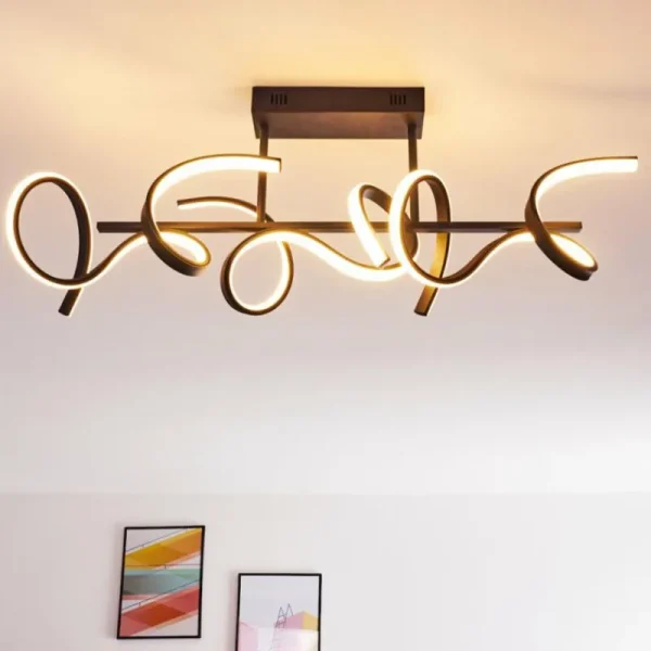 hofstein Plafonnier Gora LED Noir, 3 lumières* Lampes Modernes