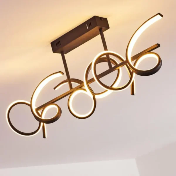 hofstein Plafonnier Gora LED Noir, 3 lumières* Lampes Modernes