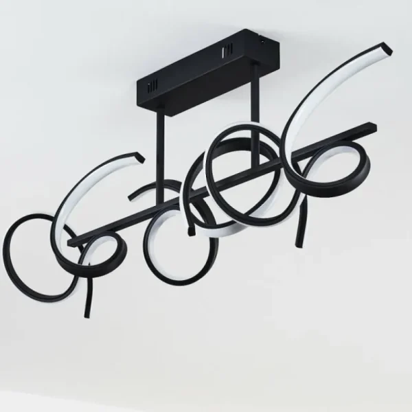 hofstein Plafonnier Gora LED Noir, 3 lumières* Lampes Modernes