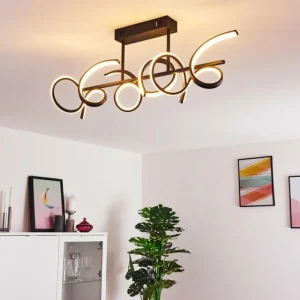 hofstein Plafonnier Gora LED Noir, 3 lumières* Lampes Modernes