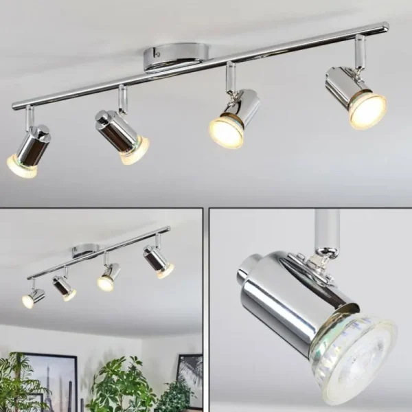 hofstein Plafonnier Grafberg Chrome, 4 lumières* Lampes Modernes