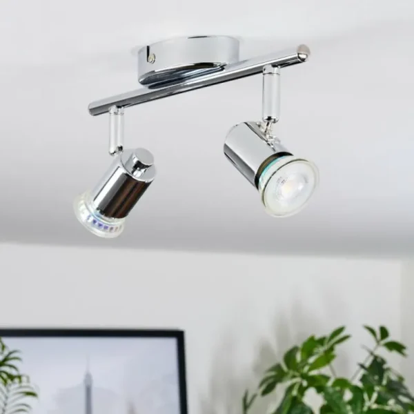 hofstein Plafonnier Grafberg Chrome, 2 lumières* Lampes Modernes