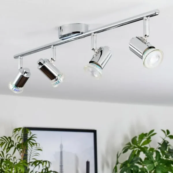 hofstein Plafonnier Grafberg Chrome, 4 lumières* Lampes Modernes