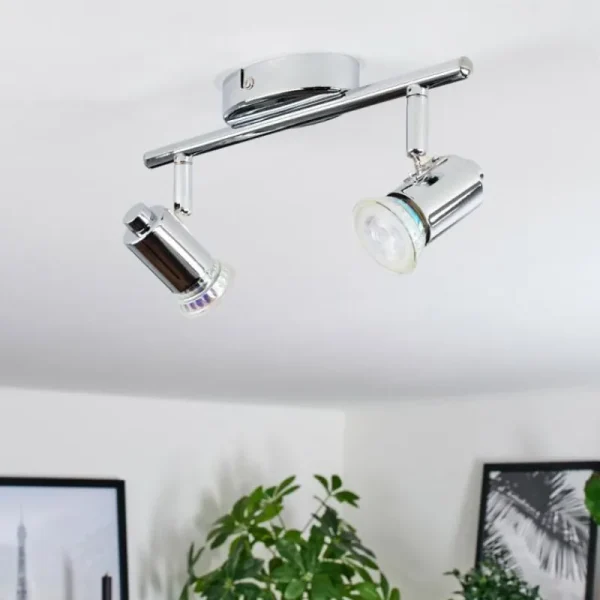 hofstein Plafonnier Grafberg Chrome, 2 lumières* Lampes Modernes
