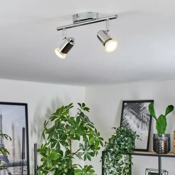 hofstein Plafonnier Grafberg Chrome, 2 lumières* Lampes Modernes