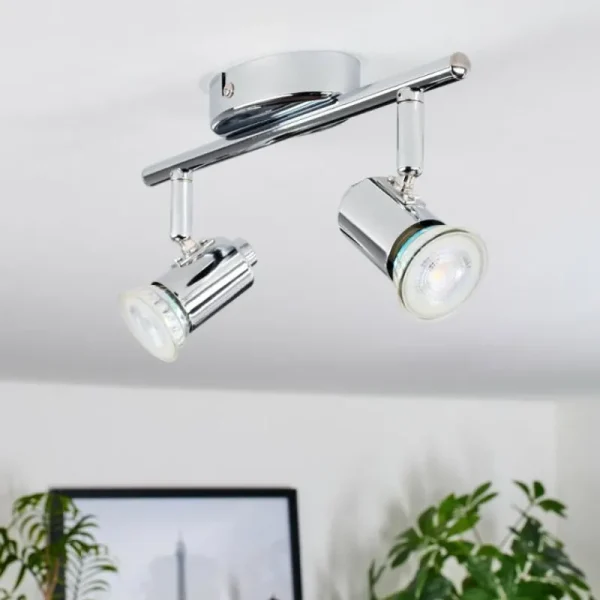 hofstein Plafonnier Grafberg Chrome, 2 lumières* Lampes Modernes