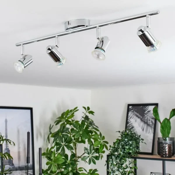 hofstein Plafonnier Grafberg Chrome, 4 lumières* Lampes Modernes