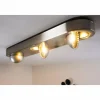 hofstein Plafonnier Granada LED Nickel mat, 3 lumières* Lampes Modernes