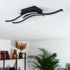hofstein Plafonnier Grossari LED Noir, 3 lumières* Lampes Modernes