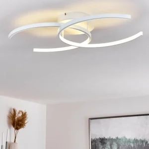 hofstein Plafonnier Guinea LED Blanc, 2 lumières* Lampes Modernes