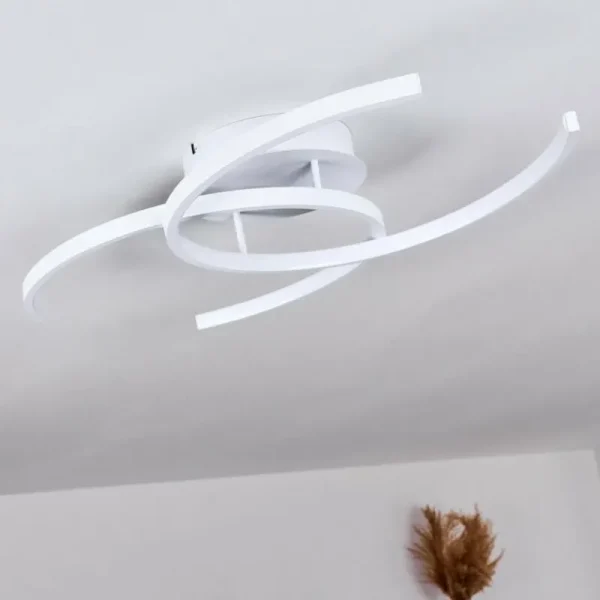 hofstein Plafonnier Guinea LED Blanc, 2 lumières* Lampes Modernes