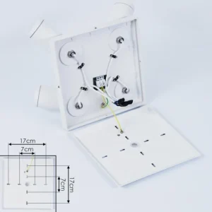 hofstein Plafonnier Hakamken Blanc, 4 lumières* Lampes En Verre