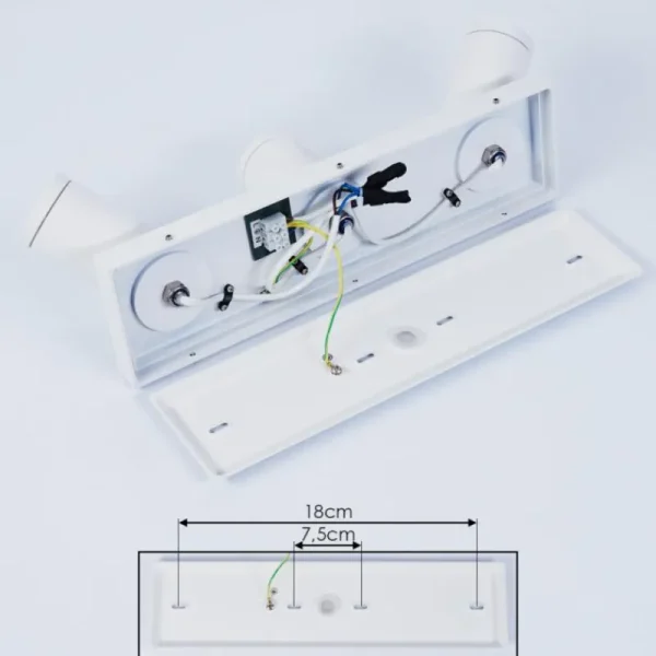 hofstein Plafonnier Hakamken Blanc, 3 lumières* Lampes En Verre
