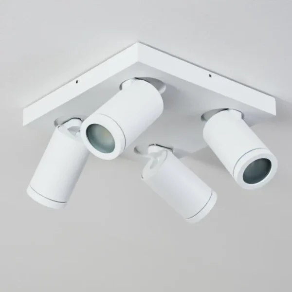 hofstein Plafonnier Hakamken Blanc, 4 lumières* Lampes En Verre