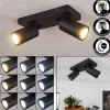 hofstein Plafonnier Hakamken LED Noir, 2 lumières* Lampes En Verre