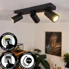 hofstein Plafonnier Hakamken Noir, 3 lumières* Lampes En Verre