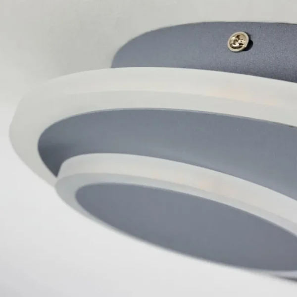 hofstein Plafonnier Harea LED Gris, 1 lumière* Lampes Modernes