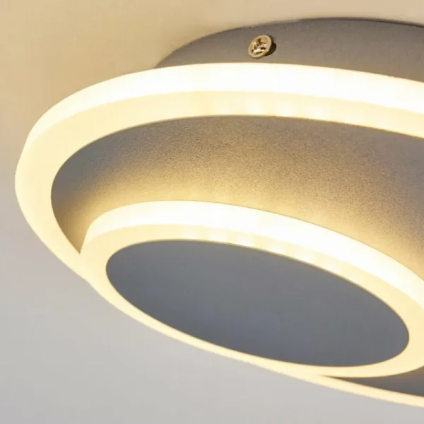 hofstein Plafonnier Harea LED Gris, 1 lumière* Lampes Modernes