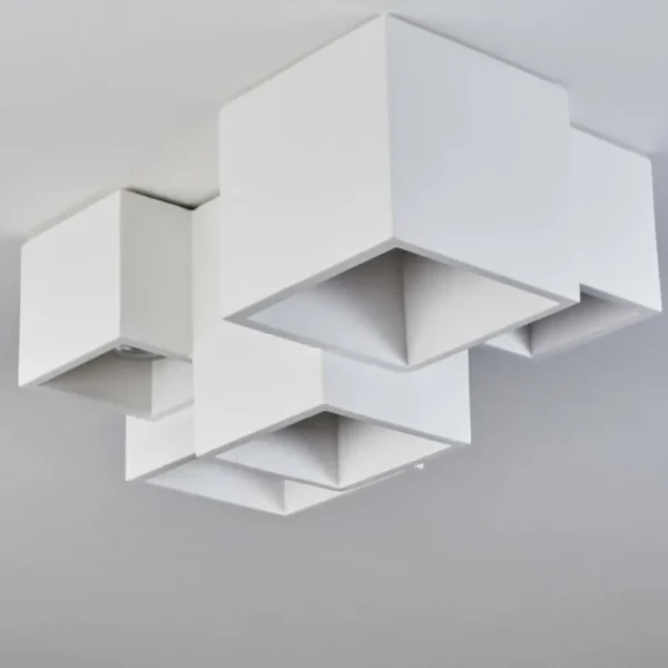 hofstein Plafonnier Hatusao Blanc, 5 lumières* Lampes Modernes