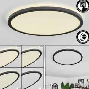 hofstein Plafonnier Hooper LED Noir, 1 lumière* Lampes Modernes