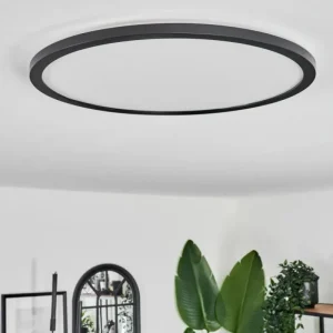 hofstein Plafonnier Hooper LED Noir, 1 lumière* Lampes Modernes