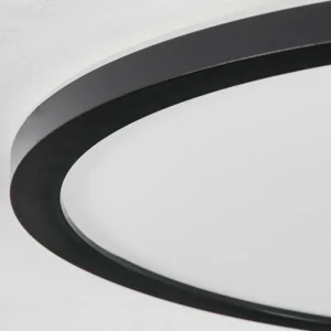 hofstein Plafonnier Hooper LED Noir, 1 lumière* Lampes Modernes