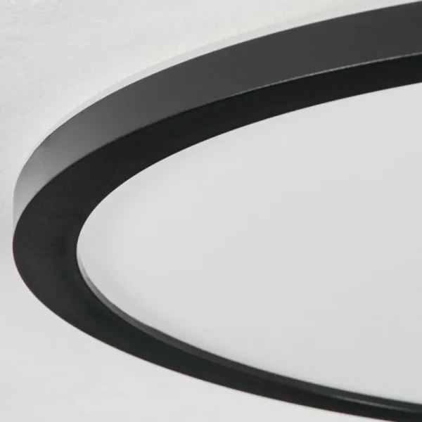 hofstein Plafonnier Hooper LED Noir, 1 lumière* Lampes Modernes