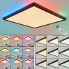 hofstein Plafonnier Hortinhas LED Noir, 1 lumière, Télécommandes, Changeur de couleurs* Lampes Modernes