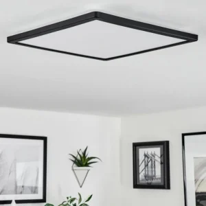 hofstein Plafonnier Hortinhas LED Noir, 1 lumière, Télécommandes, Changeur de couleurs* Lampes Modernes