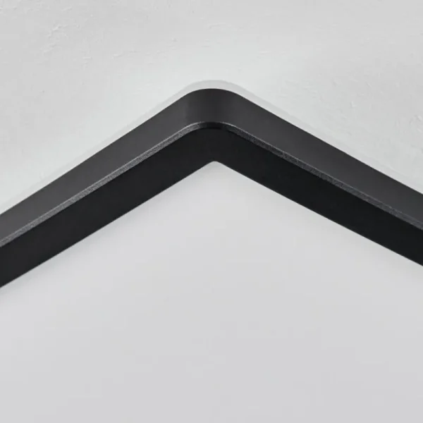 hofstein Plafonnier Hortinhas LED Noir, 1 lumière, Télécommandes, Changeur de couleurs* Lampes Modernes