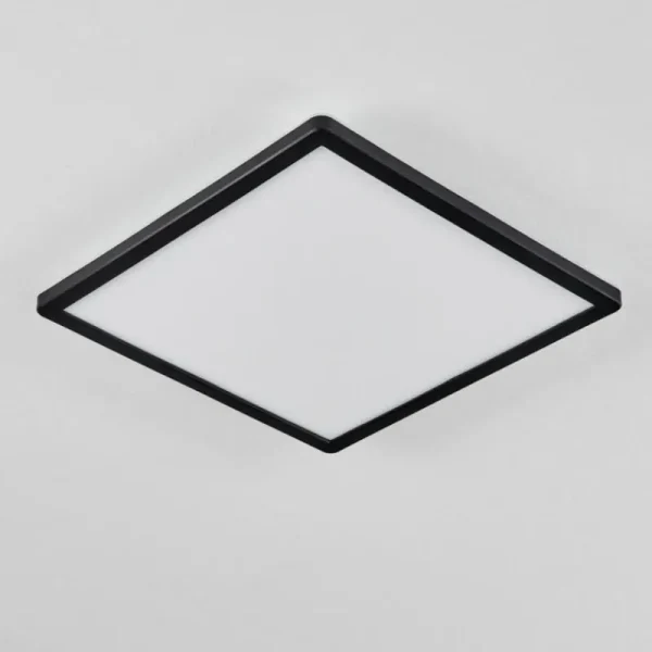 hofstein Plafonnier Hortinhas LED Noir, 1 lumière, Télécommandes, Changeur de couleurs* Lampes Modernes