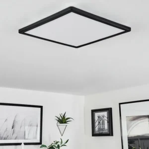 hofstein Plafonnier Hortinhas LED Noir, 1 lumière, Télécommandes, Changeur de couleurs* Lampes Modernes