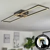 hofstein Plafonnier Hyacinthe LED Chrome, Noir, 1 lumière* Lampes Modernes