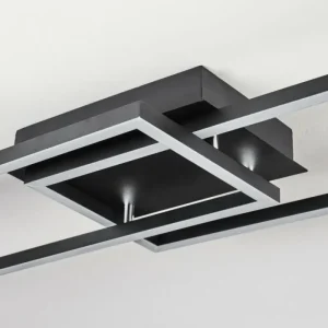 hofstein Plafonnier Hyacinthe LED Chrome, Noir, 1 lumière* Lampes Modernes